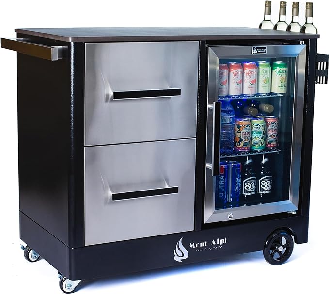 Mont Alpi Large Outdoor Prep Center / Bar Cart - MAPCL