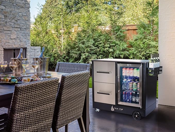 Mont Alpi Large Outdoor Prep Center / Bar Cart - MAPCL
