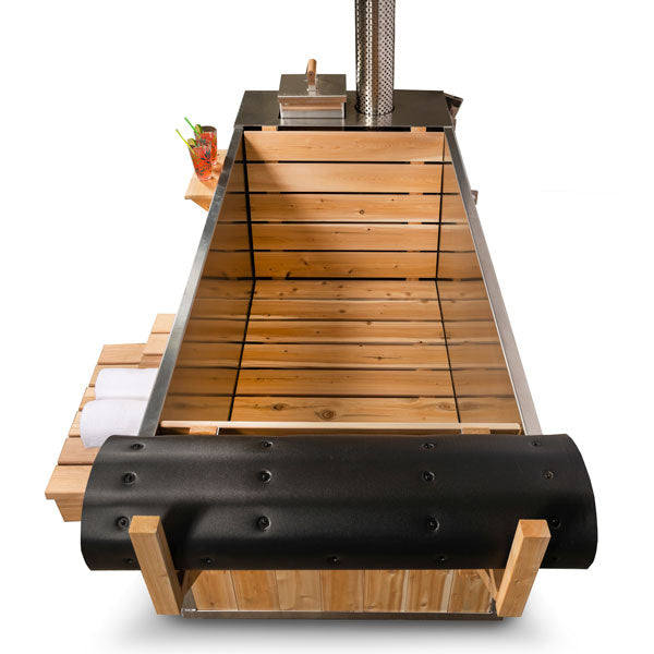 The Cascade Tub 3'x7' - Knotty Red Cedar