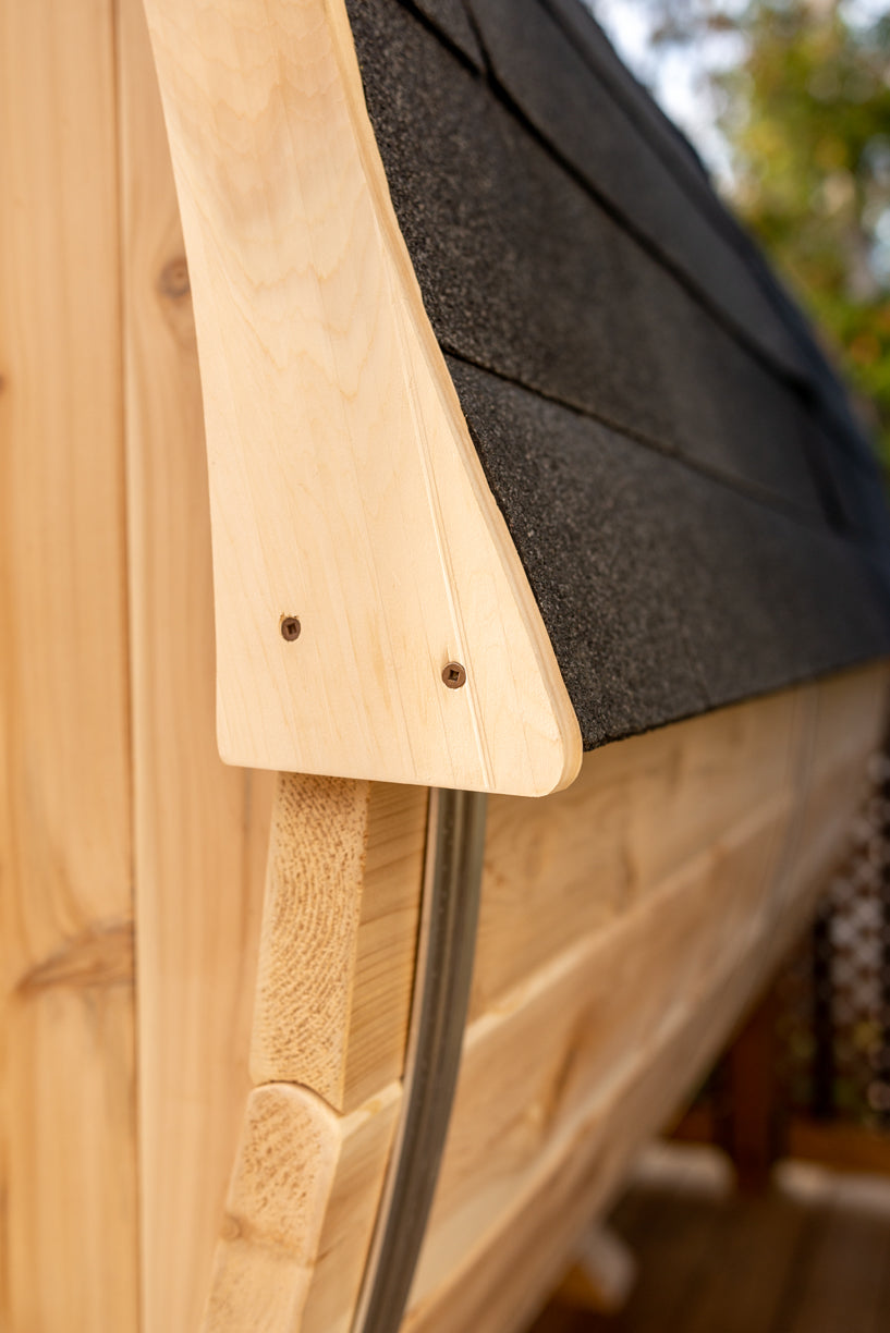 Dundalk 4 Person White Cedar Outdoor Sauna Harmony | 2-4 People | Wood or Electric Heater