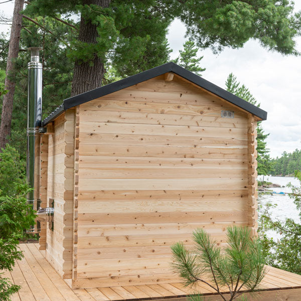 CT Georgian Cabin Sauna with Porch | 2-6 People | Wood or Electric Heater