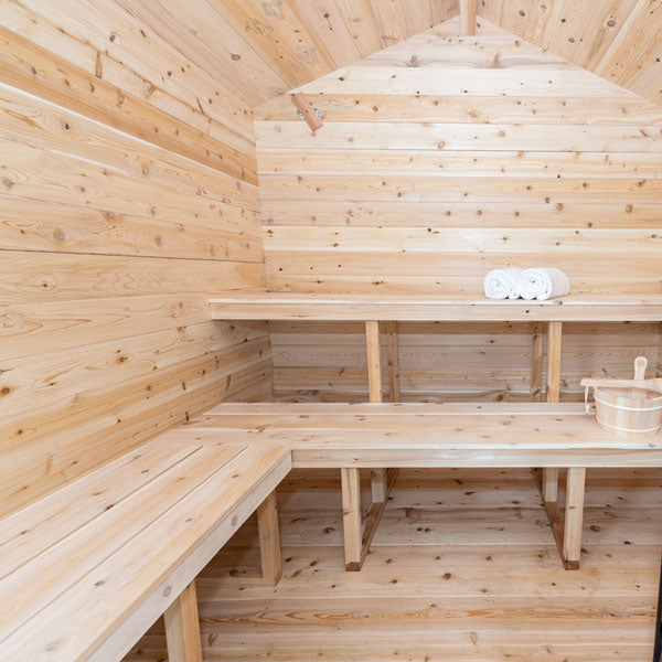 CT Georgian Cabin Sauna with Porch | 2-6 People | Wood or Electric Heater
