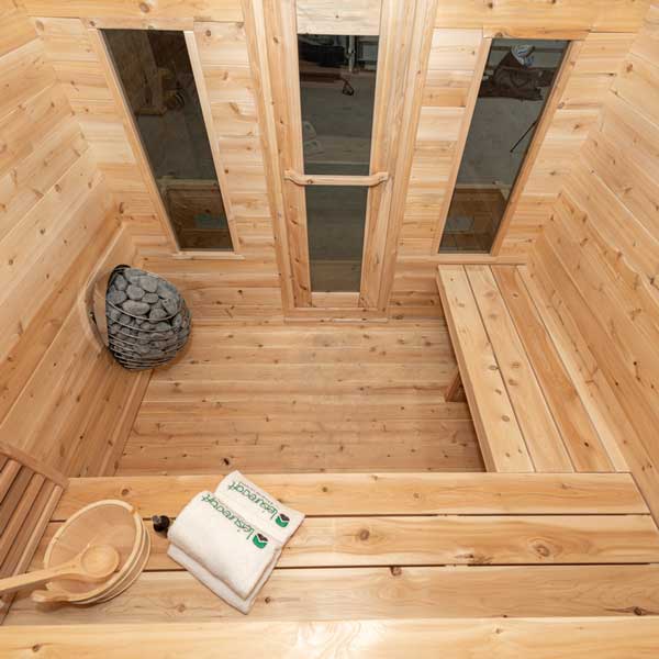 CT Georgian Cabin Sauna with Porch | 2-6 People | Wood or Electric Heater