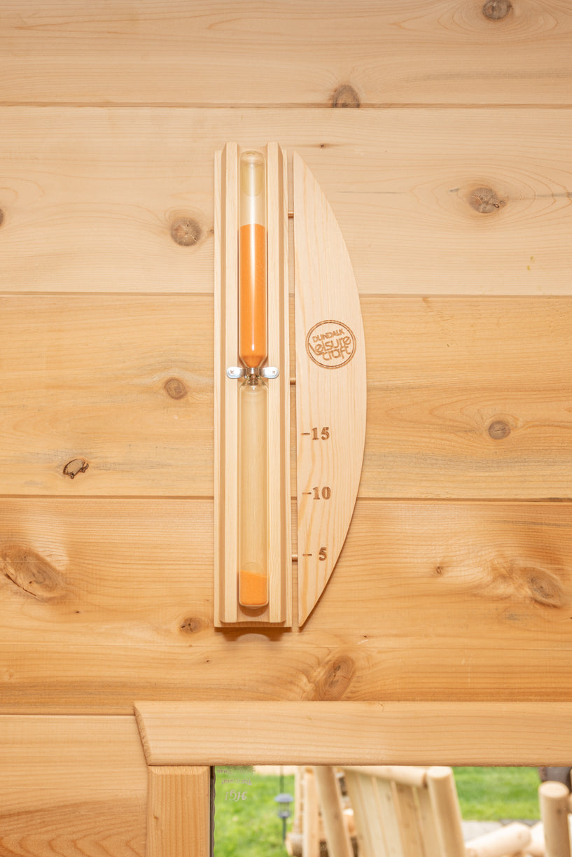 Dundalk Canadian Timber Luna White Cedar Outdoor Sauna | 2-4 People | Wood or Electric Heater