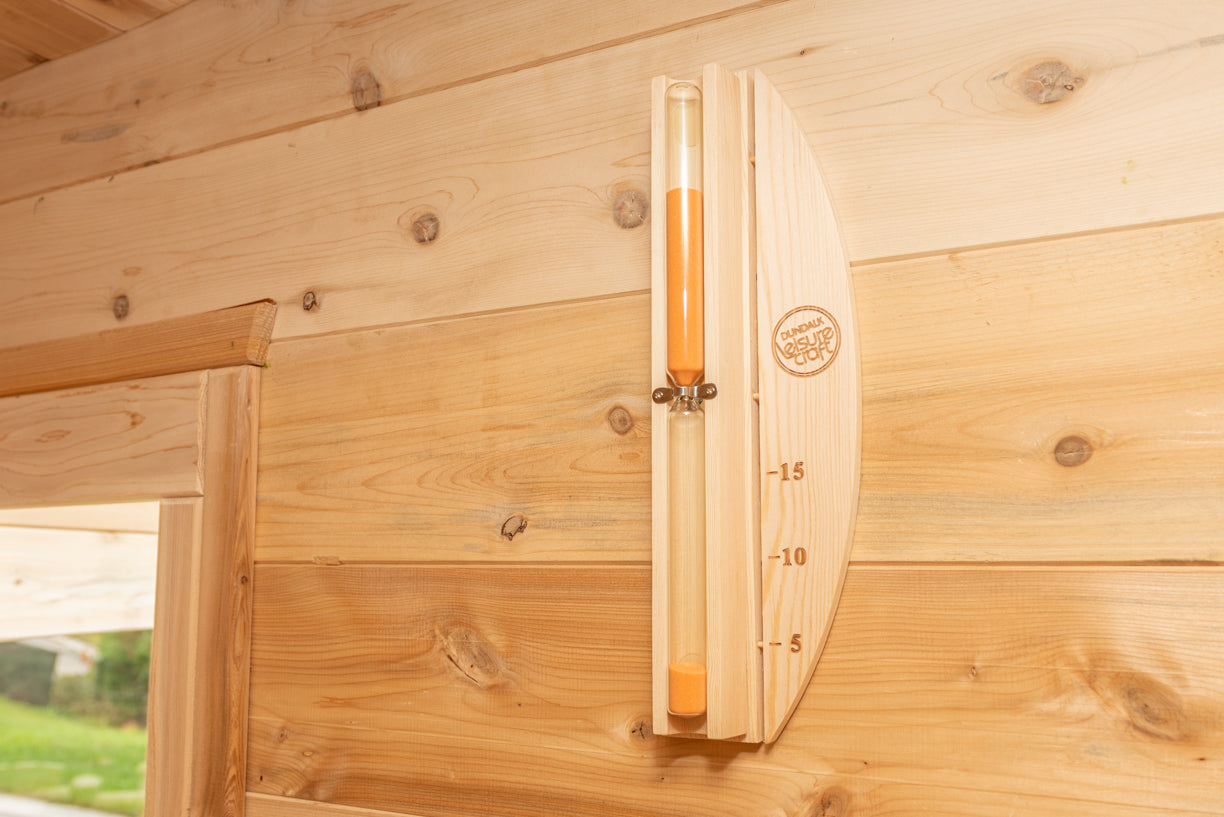 Dundalk Canadian Timber Luna White Cedar Outdoor Sauna | 2-4 People | Wood or Electric Heater