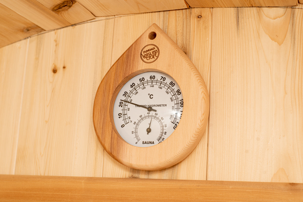 Dundalk 4 Person White Cedar Outdoor Sauna Harmony | 2-4 People | Wood or Electric Heater