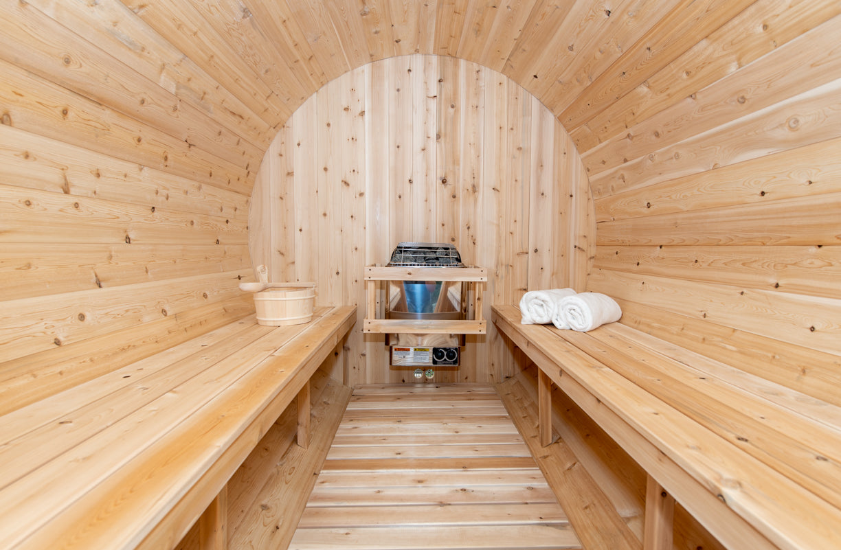 Dundalk Canadian Timber White Cedar Tranquility Outdoor | 2-4 People | Wood or Electric Heater