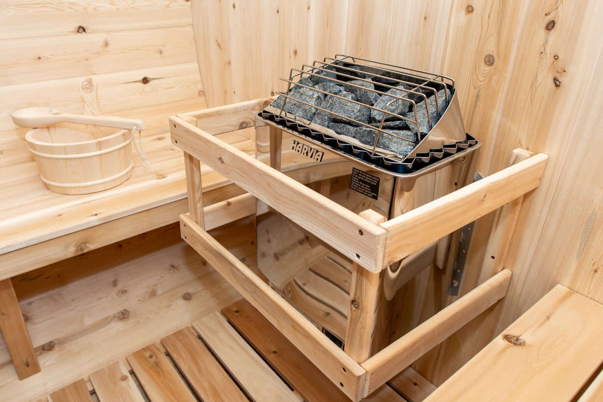 Dundalk Canadian Timber White Cedar Tranquility Outdoor | 2-4 People | Wood or Electric Heater