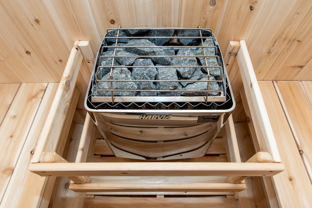 Dundalk Canadian Timber White Cedar Tranquility Outdoor | 2-4 People | Wood or Electric Heater