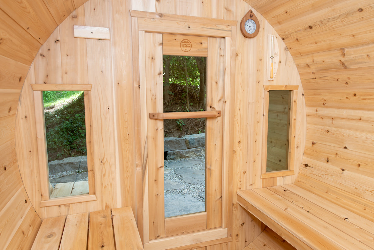 Dundalk Canadian Timber White Cedar Tranquility Outdoor | 2-4 People | Wood or Electric Heater