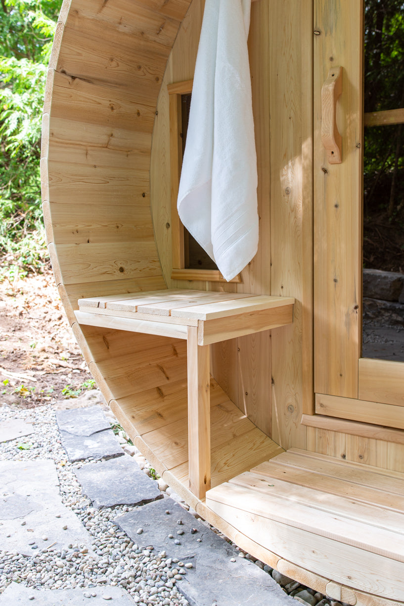 Dundalk Canadian Timber White Cedar Tranquility Outdoor | 2-4 People | Wood or Electric Heater
