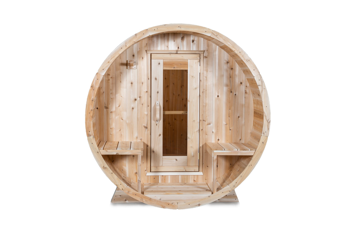 Dundalk Canadian Timber White Cedar Serenity Outdoor Sauna | 2-4 People | Wood or Electric Heater