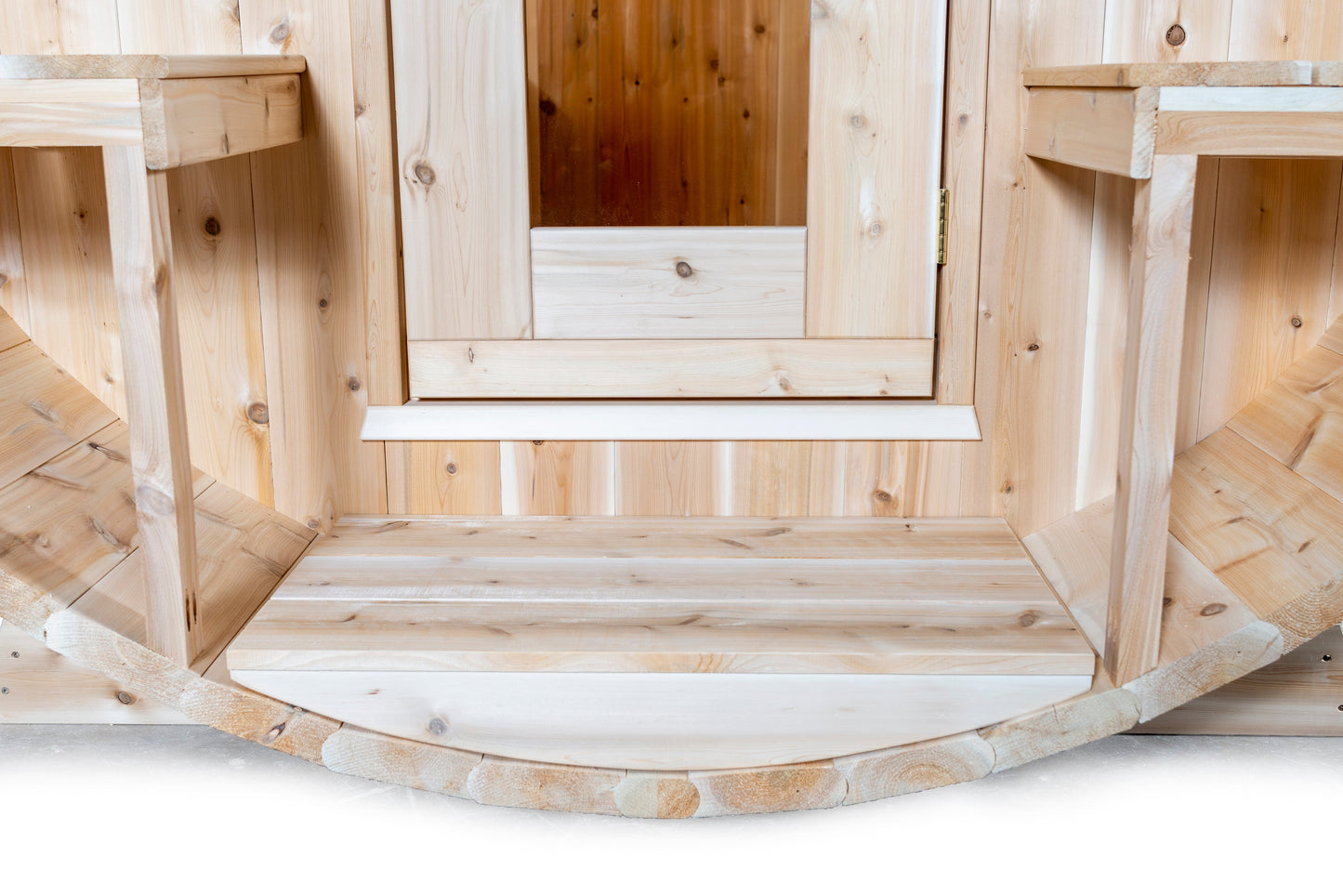 Dundalk Canadian Timber White Cedar Serenity Outdoor Sauna | 2-4 People | Wood or Electric Heater