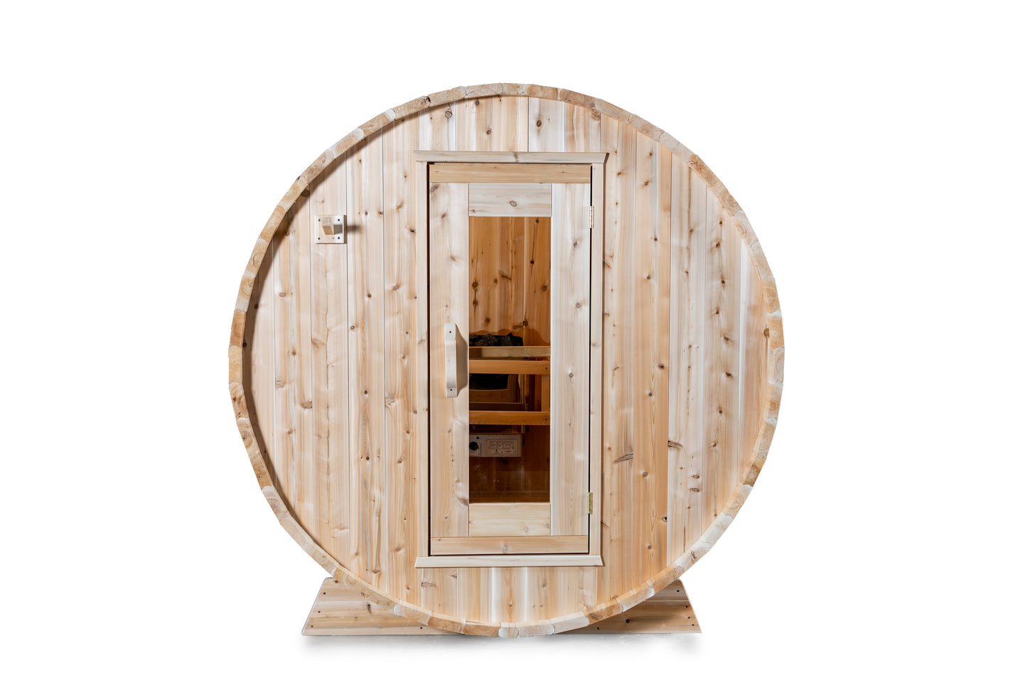 Dundalk 4 Person White Cedar Outdoor Sauna Harmony | 2-4 People | Wood or Electric Heater