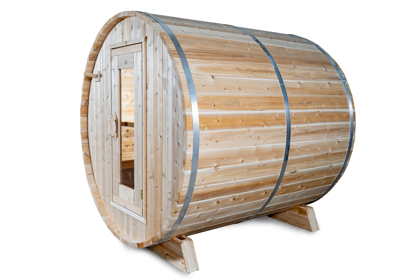 Dundalk 4 Person White Cedar Outdoor Sauna Harmony | 2-4 People | Wood or Electric Heater
