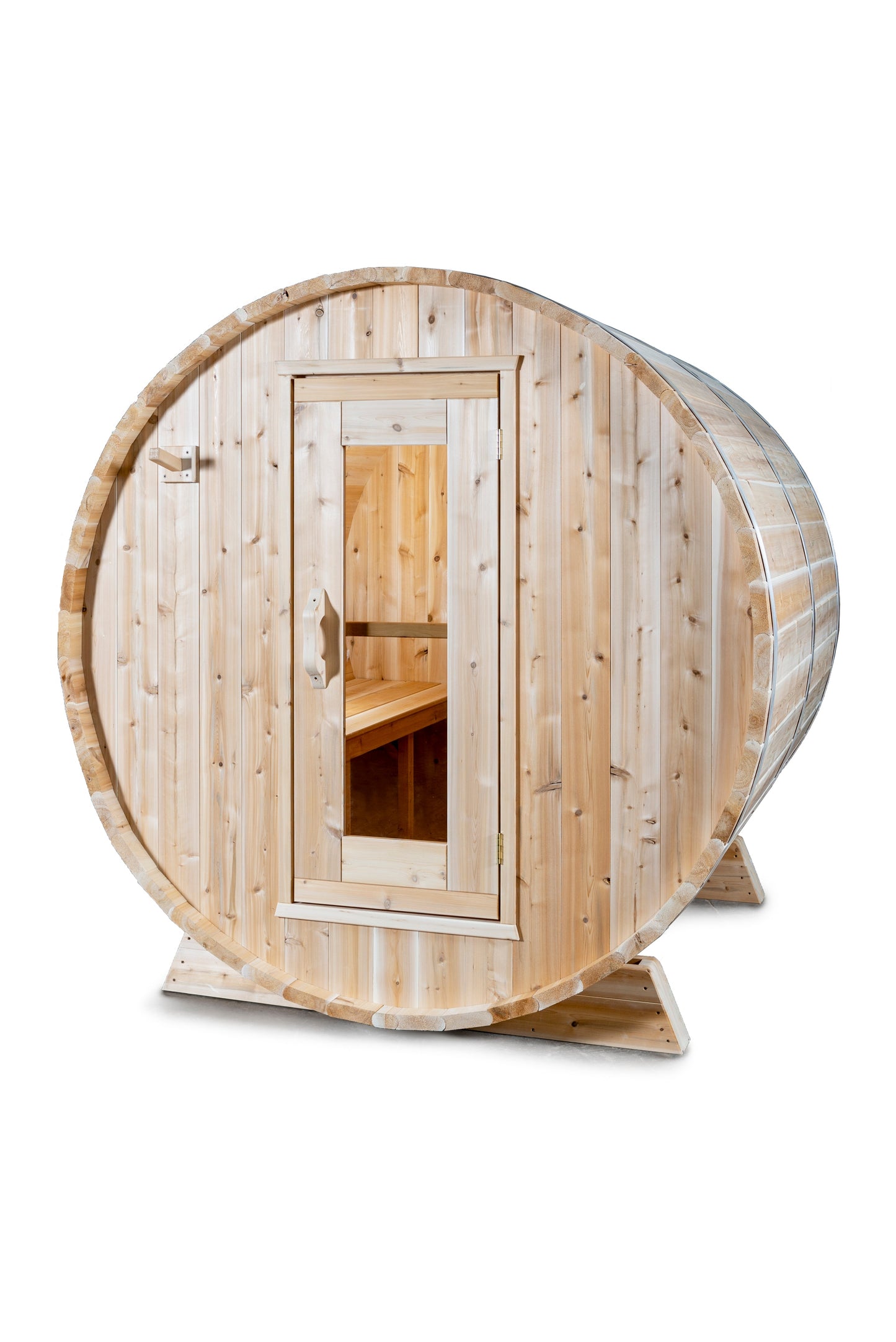 Dundalk 4 Person White Cedar Outdoor Sauna Harmony | 2-4 People | Wood or Electric Heater