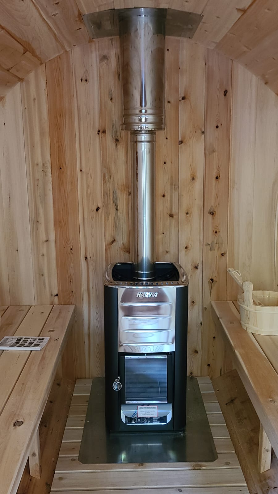 Dundalk Canadian Timber White Cedar Tranquility Outdoor | 2-4 People | Wood or Electric Heater