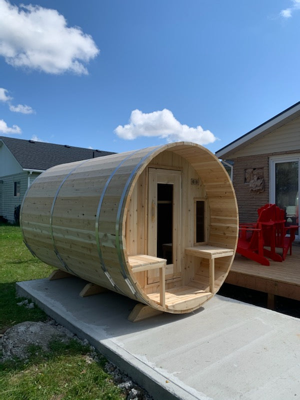 Dundalk Canadian Timber White Cedar Tranquility Outdoor | 2-4 People | Wood or Electric Heater