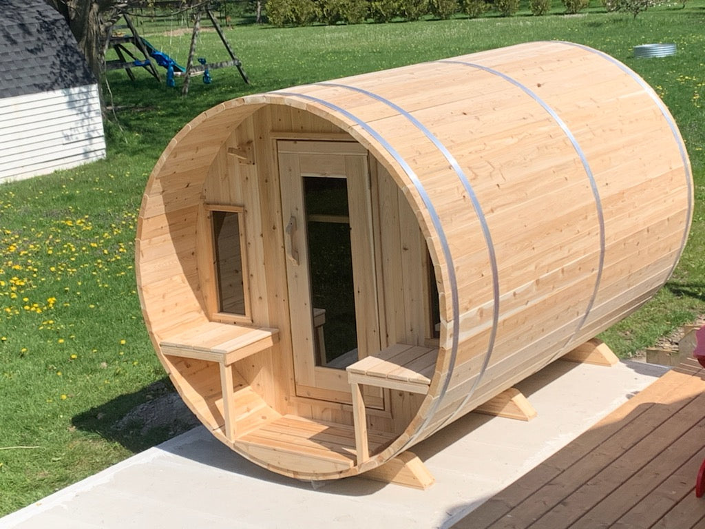 Dundalk Canadian Timber White Cedar Tranquility Outdoor | 2-4 People | Wood or Electric Heater