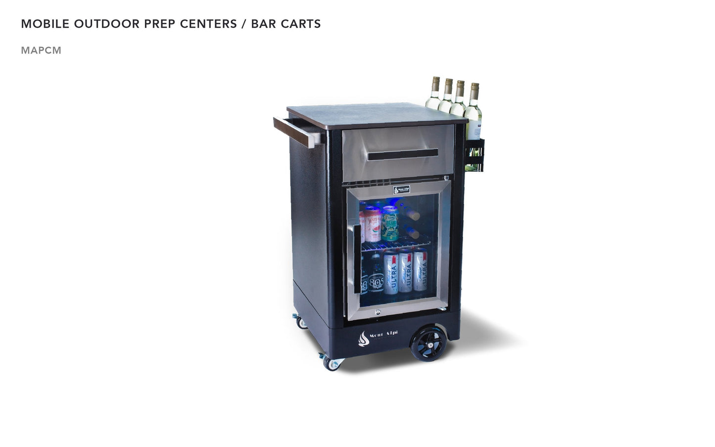 Mobile Outdoor Prep Center / compact Bar Cart