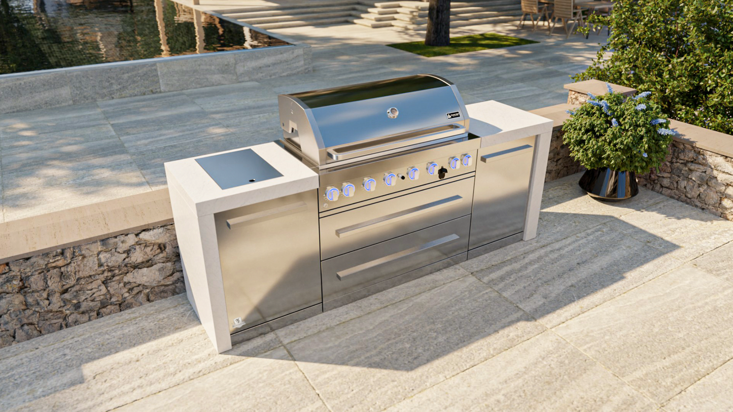Mont Alpi 6-burner Deluxe Island MAi805-D - 94''