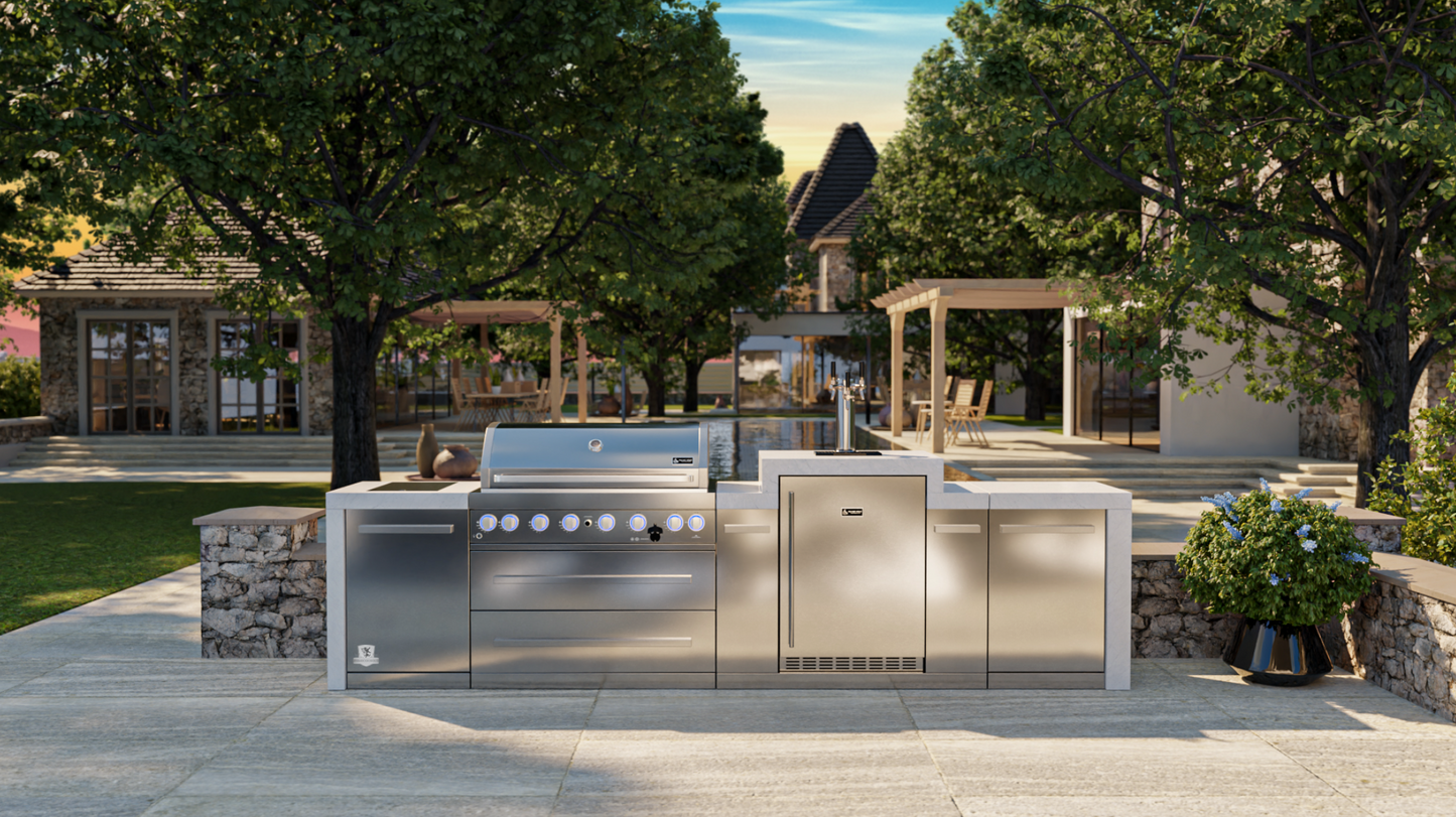 Mont Alpi 805 Deluxe Island with a Kegerator - MAi805-DKEG - 142''