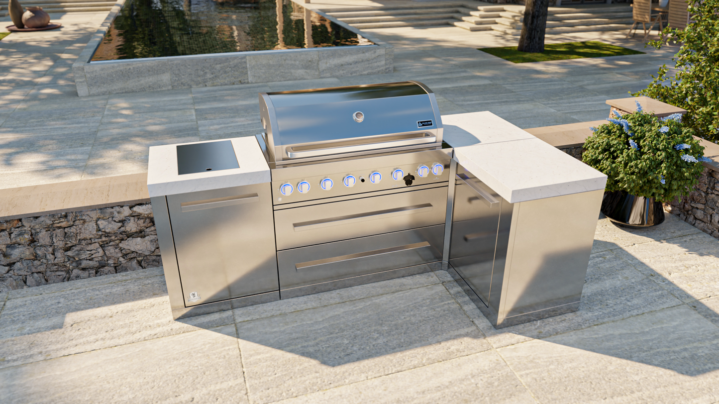 Mont Alpi 805 Island with a 90-degree Corner MAi805-90 - 94''