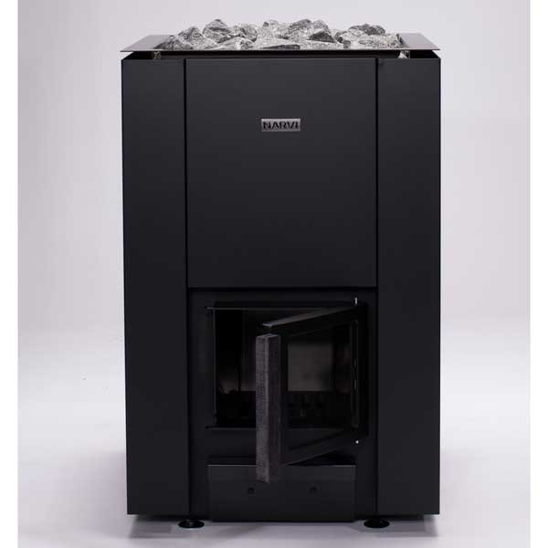 Narvi Kaamos 20 Wood Burning Heater + Box of Sauna Rocks