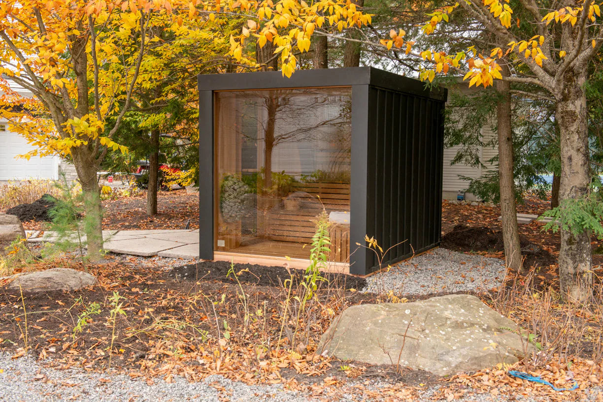 Outdoor Neptune Sauna - 7 Person - Clear Red Cedar