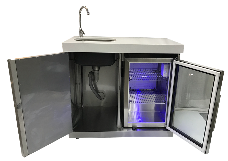 Mont Alpi 6-burner Deluxe Island With A Beverage Center MAi805-DBEV - 132''