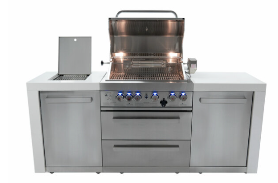 Mont Alpi 4-burner Deluxe Island MAi400-D 82''