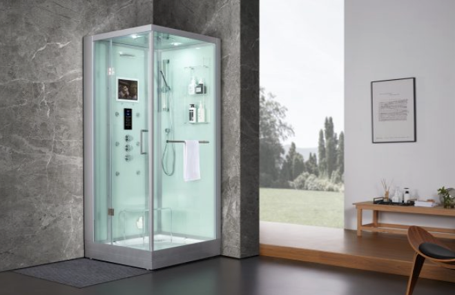 Platinum Arezzo Steam Shower - White