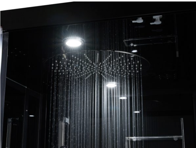 Platinum Arezzo Steam Shower - Black
