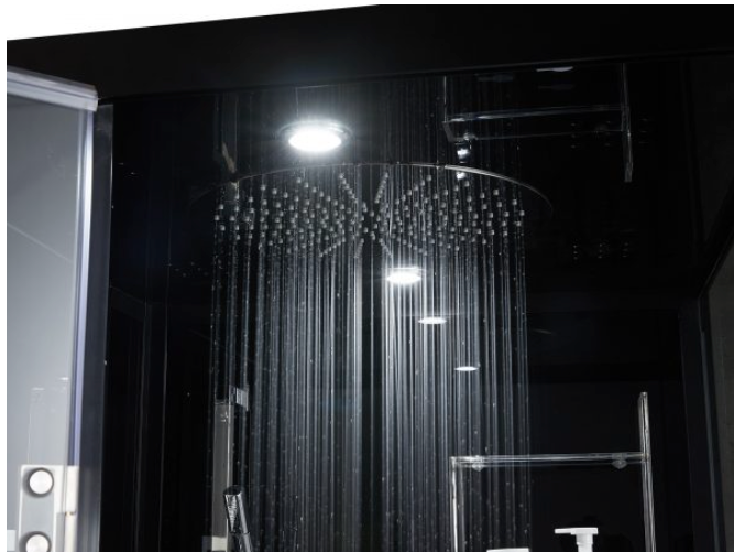 Platinum Arezzo Steam Shower - Black