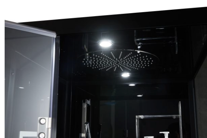 Platinum Arezzo Steam Shower - Black