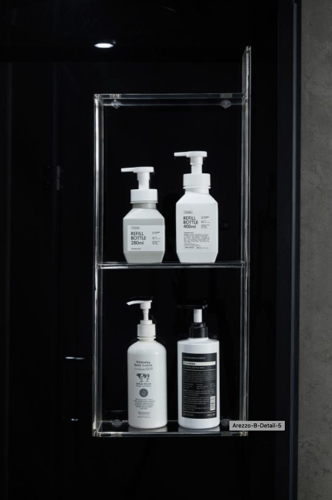 Platinum Arezzo Steam Shower - Black
