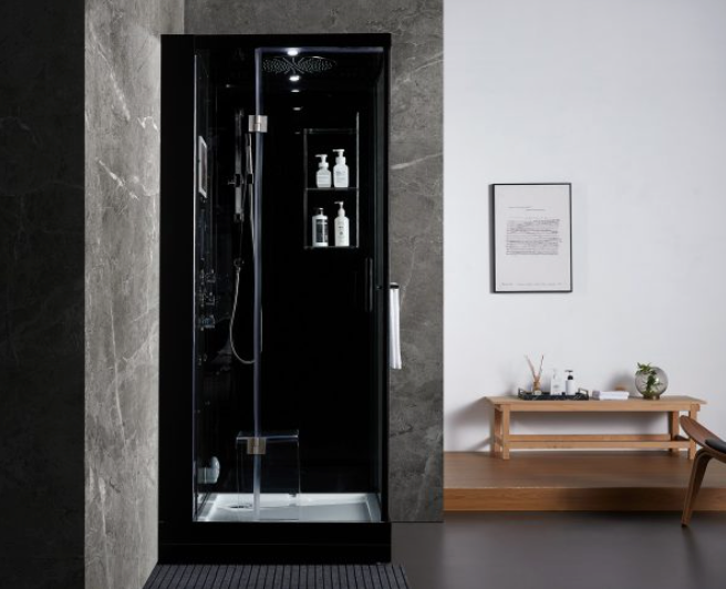 Platinum Arezzo Steam Shower - Black