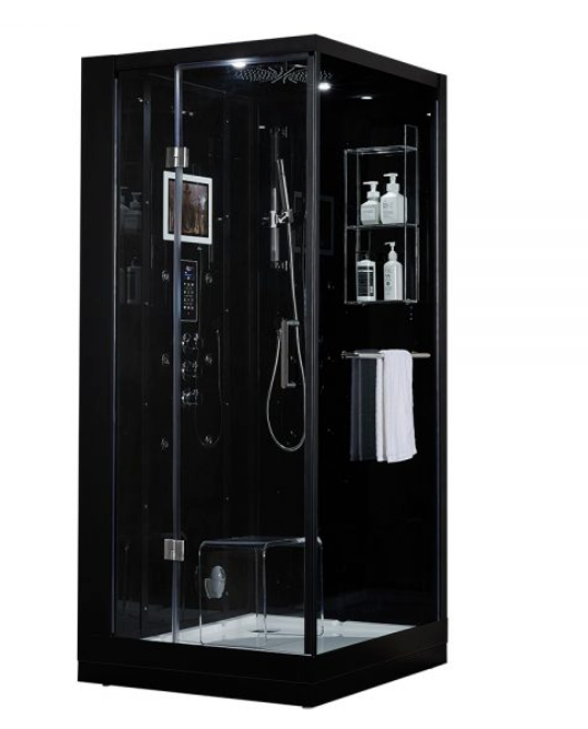Platinum Arezzo Steam Shower - Black