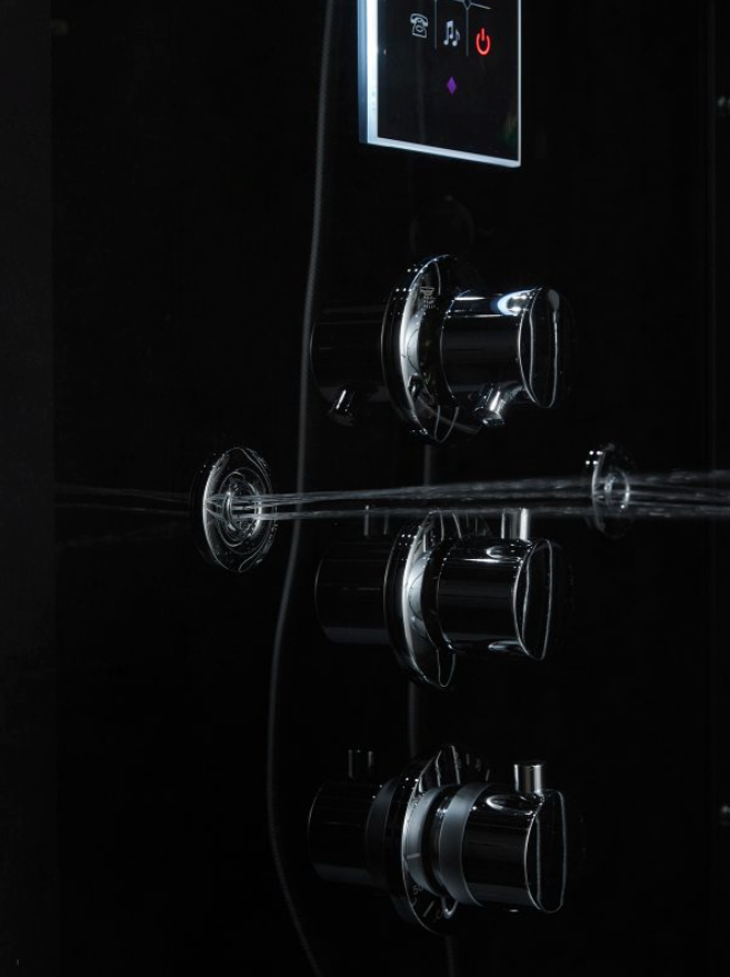 Platinum Lucca Steam Shower - Black