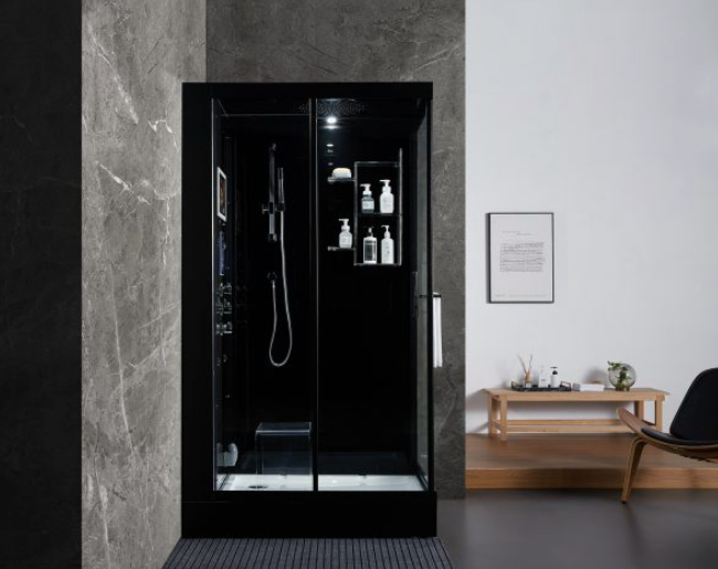 Platinum Lucca Steam Shower - Black