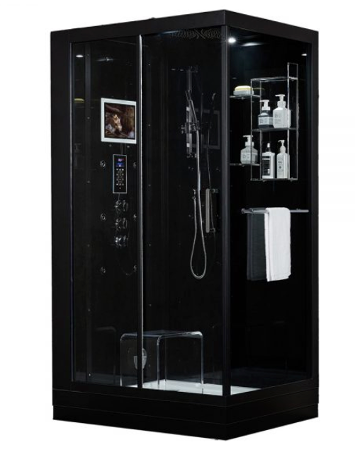 Platinum Lucca Steam Shower - Black