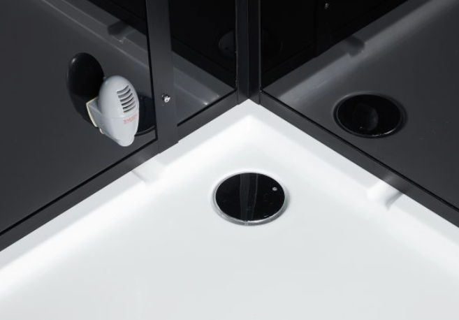 Platinum Anzio Steam Shower - Black
