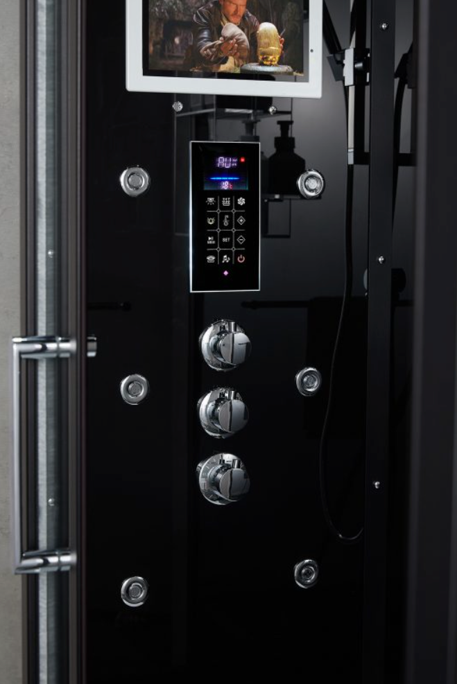 Platinum Anzio Steam Shower - Black