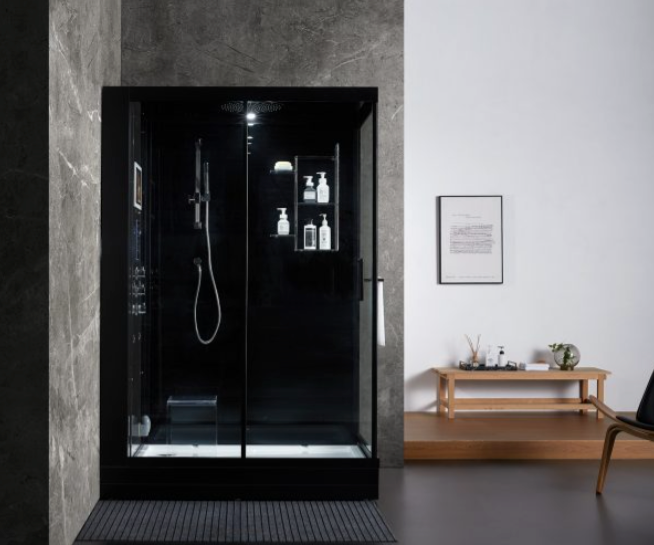 Platinum Anzio Steam Shower - Black