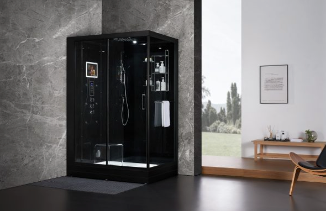 Platinum Anzio Steam Shower - Black