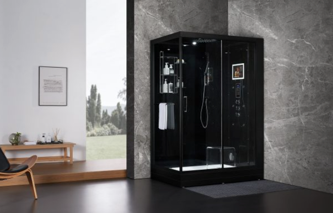 Platinum Anzio Steam Shower - Black