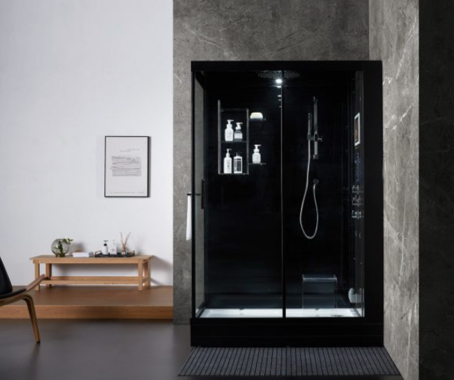 Platinum Anzio Steam Shower - Black