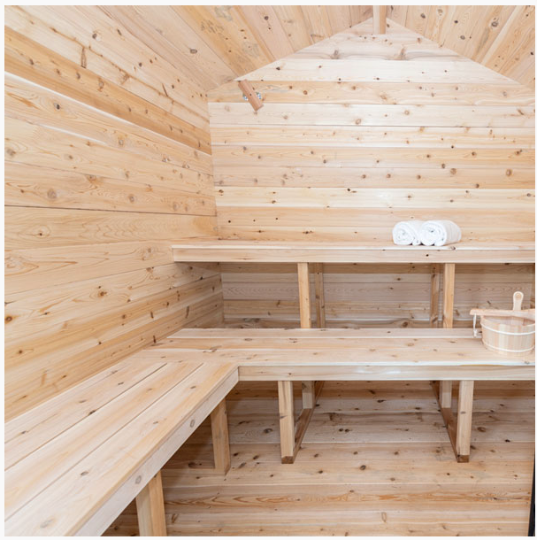 CT Georgian Cabin Sauna with Porch | 2-6 People | Wood or Electric Heater