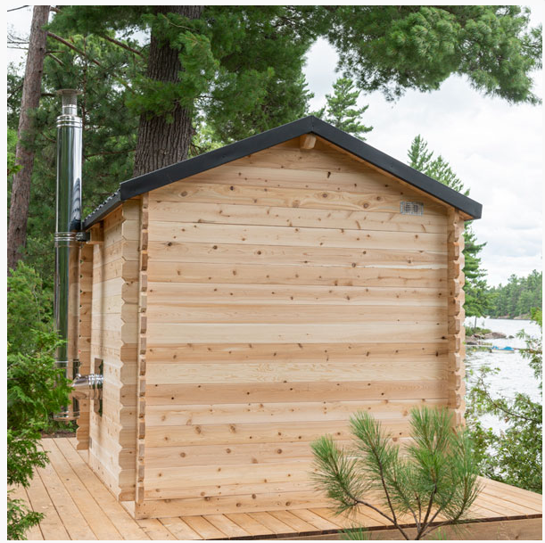 CT Georgian Cabin Sauna with Porch | 2-6 People | Wood or Electric Heater