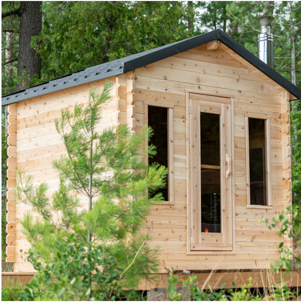 Dundalk Canadian CT Georgian Cabin Sauna | 2-6 People | Wood or Electric Heater
